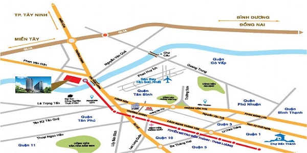 Dự án căn hộ Depot Metro Tham Lương có vị trí đắc địa