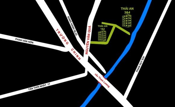 Vị trí dự án Thái An Apartment trên bản đồ