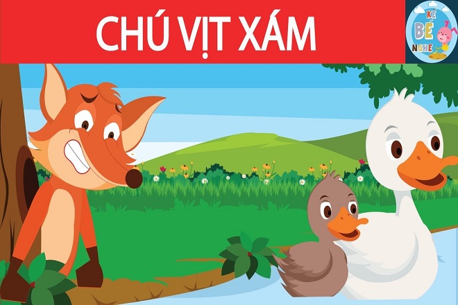 Chuyện kể cho bé 3 - 4 tuổi Chú vịt xám